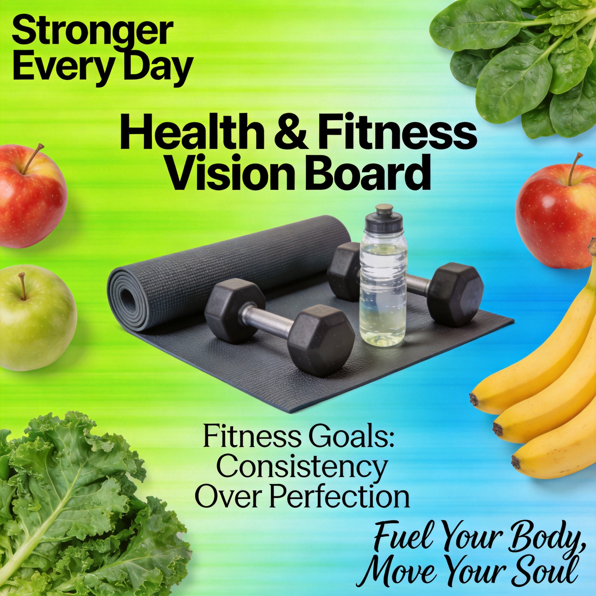 Health & Fitness vision board image - Fitness Goals by LXNUYYHYI