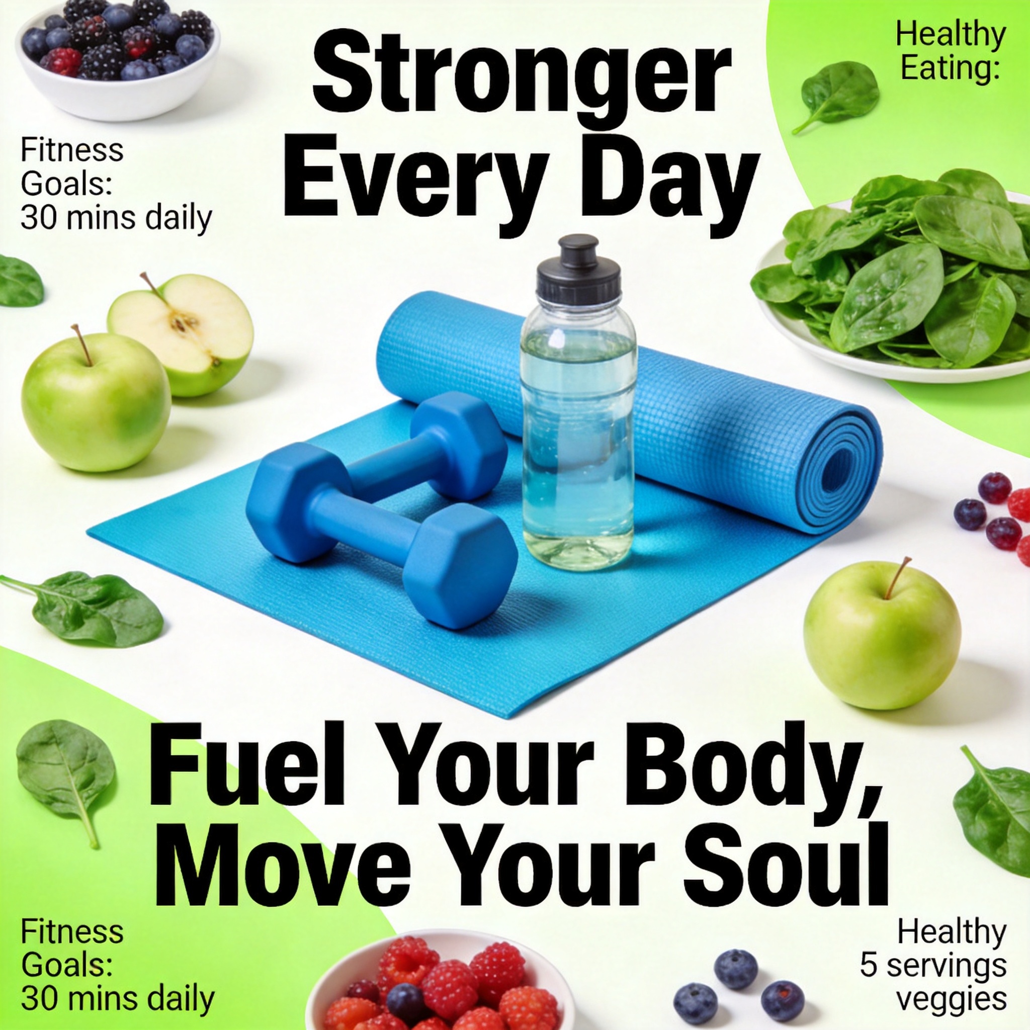 Health & Fitness vision board image - Healthy Living by LXNUYYHYI