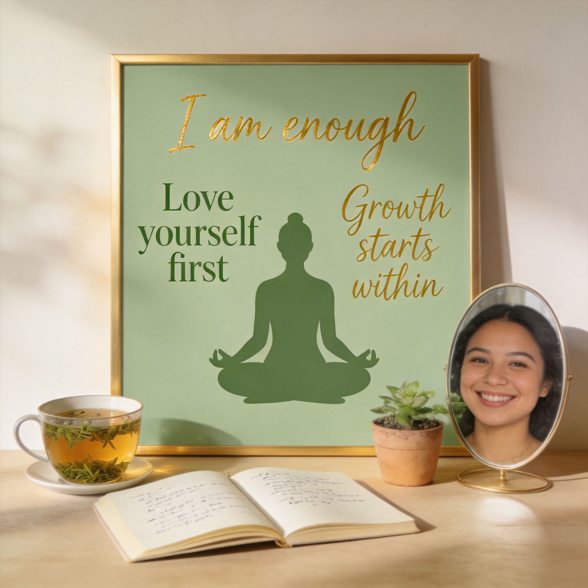 Self-Love & Personal Growth vision board image - Inner Strength by LXNUYYHYI