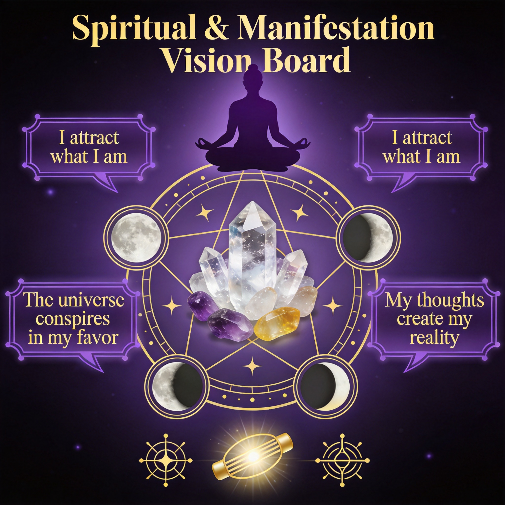 Spiritual & Manifestation vision board image - Cosmic Energy by LXNUYYHYI